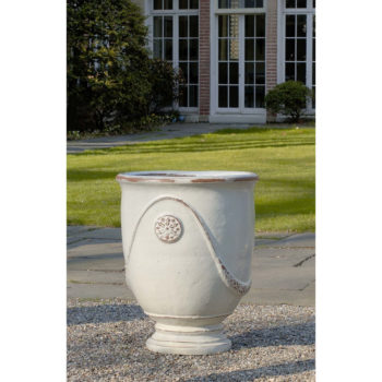 Ceramic Pots Tall Borsa Planter Indigo Rain