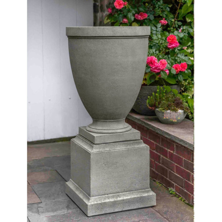 Urn Planter on Pedestal | Kinsey Garden Decor