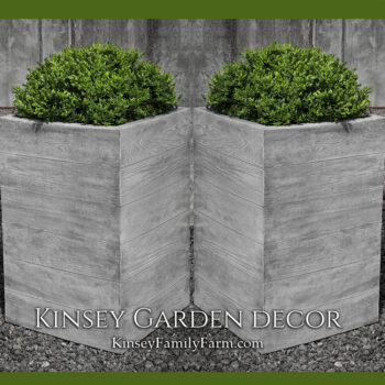 Berkeley Large Cast Stone Outdoor Planters Kinsey Garden Decor