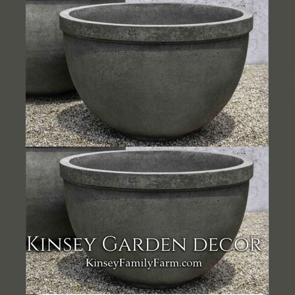 Kinsey Garden Decor Huntington Outdoor Bowl Planters Small