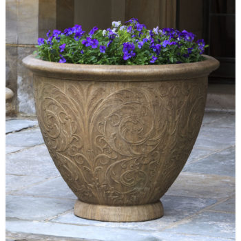 Urbino Cast Stone Large Outdoor Planter Kinsey Garden Decor
