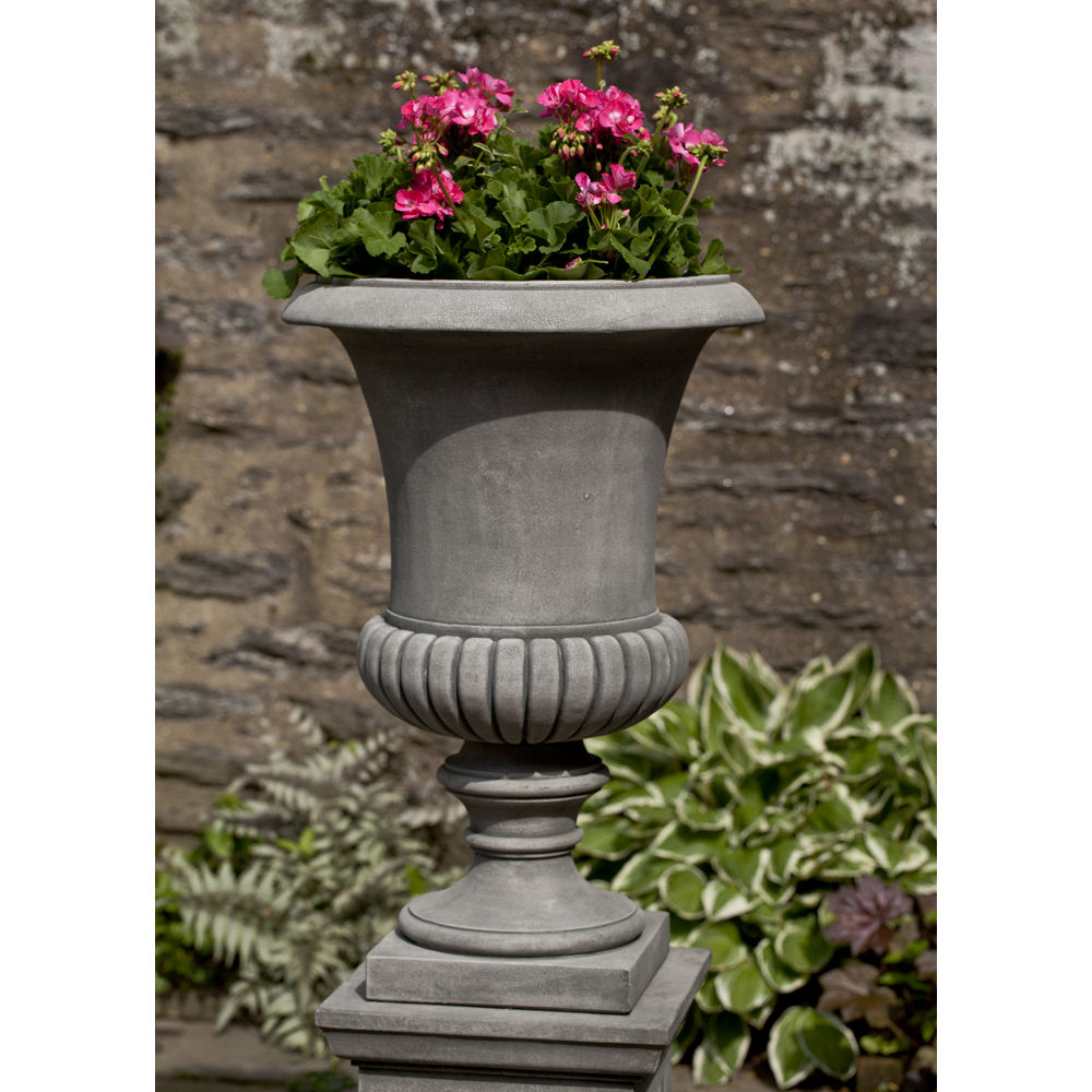 Kent Urn on Pedestal Tall Goblet Planters | Kinsey Garden Decor