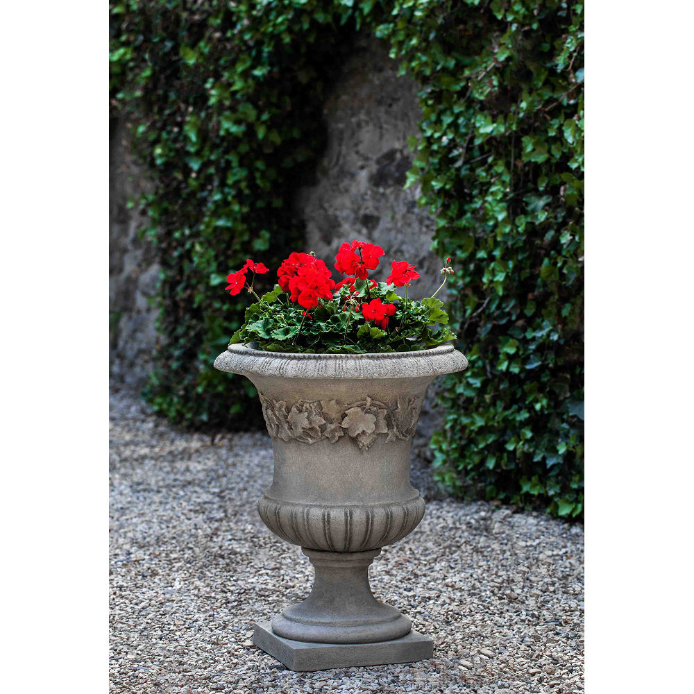 Newport Ivy Urn Planter on Formal Pedestal Kinsey Garden Decor