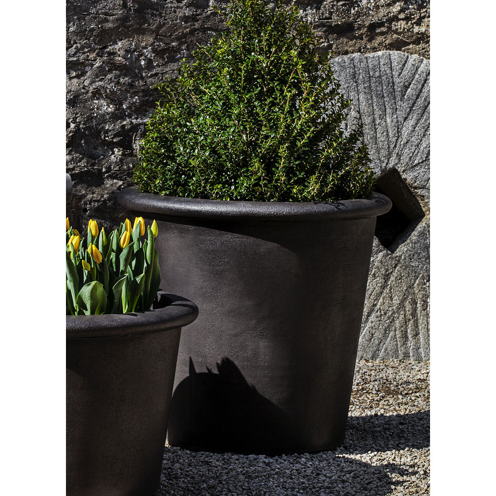 Black Extra Large Metal Garden Planter Pot Trough 