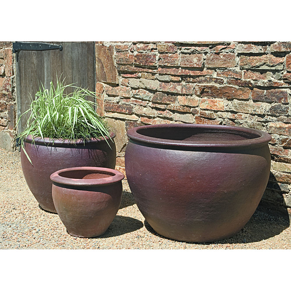Sautern Black Earth Ware Pot Planter